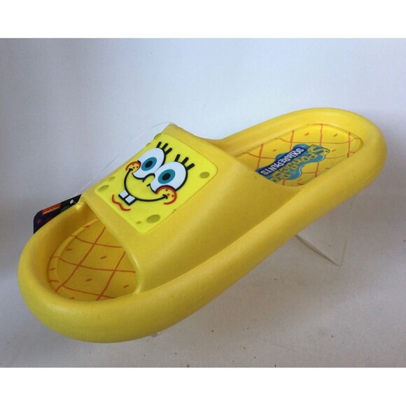 NEW Spongebob Squarepants Men's Slip-on Slides by Ground Up (Size 10) - Picture 1 of 11
